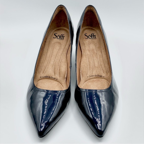 Sofft Altessa II Patent Leather Pump In Marine blue - Picture 2 of 12